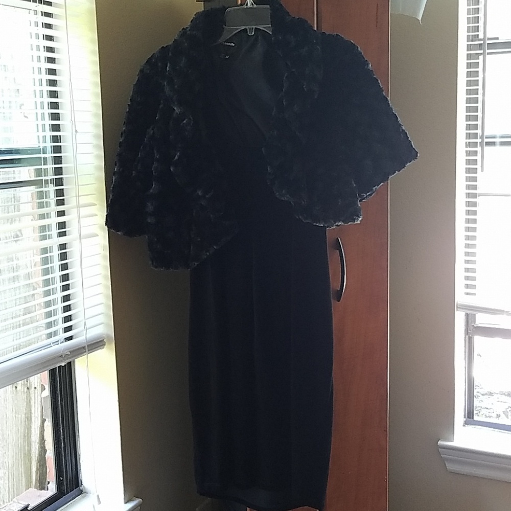Dress, jacket and scarf
